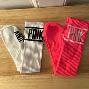 Victoria’s Secret Pink knee high socks